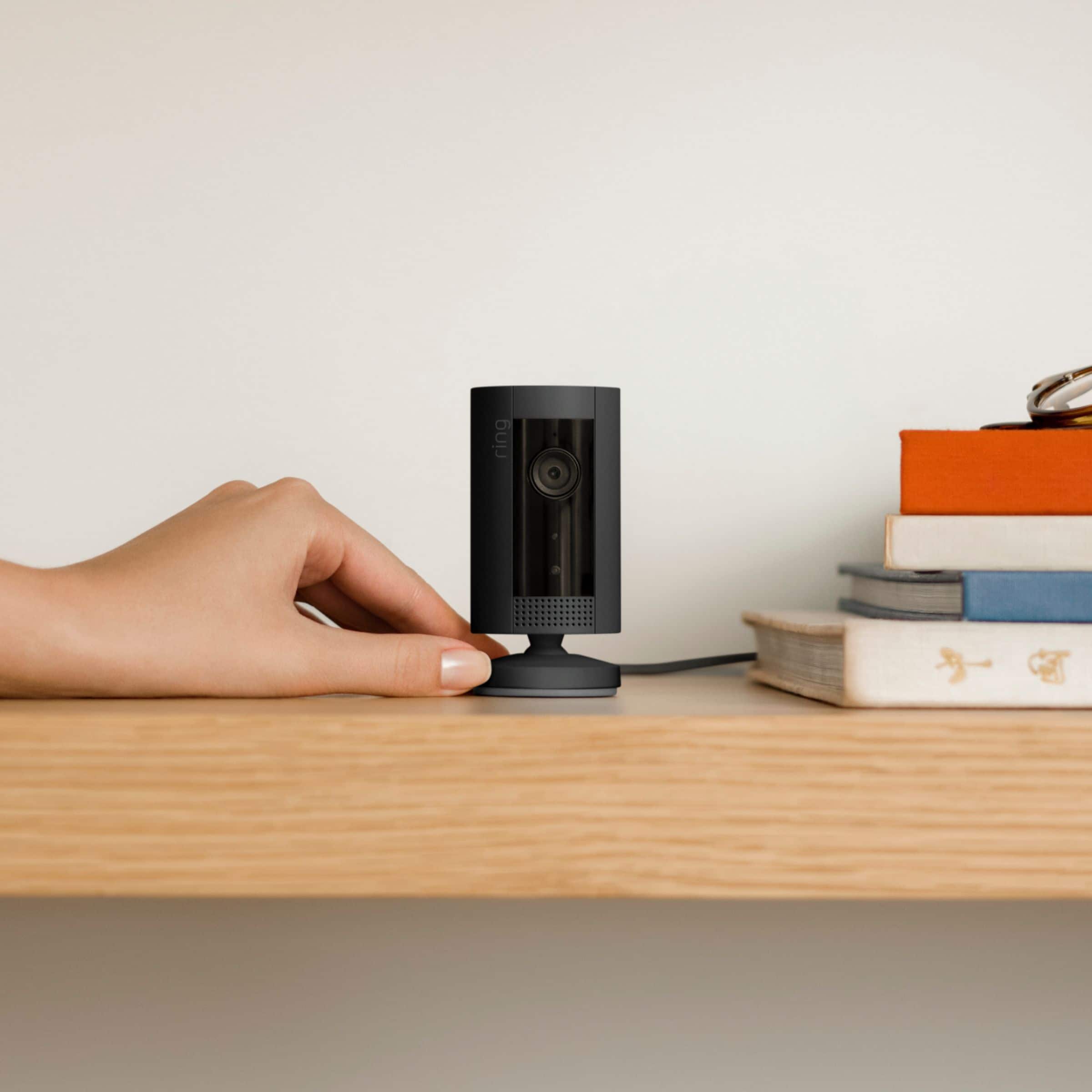 Alt View 11. Ring - Indoor 1080p Security Camera (1st Gen) - Black.