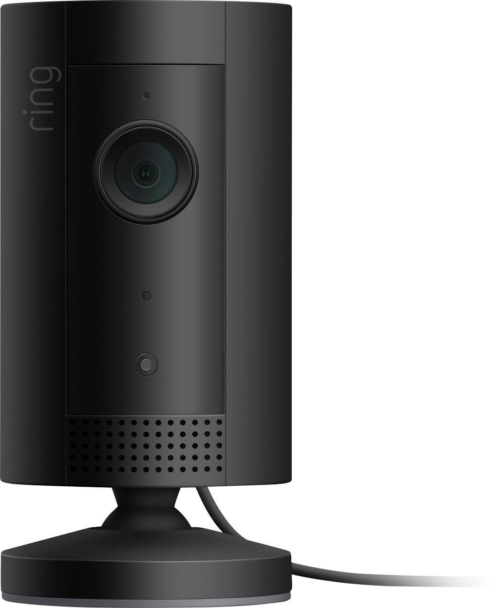 Left. Ring - Indoor 1080p Security Camera (1st Gen) - Black.