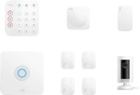 Front. Ring - Alarm Security Kit 9-Piece (2nd Gen) - White.