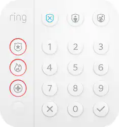 Ring - Alarm Keypad (2nd Gen) - White - Front_Zoom