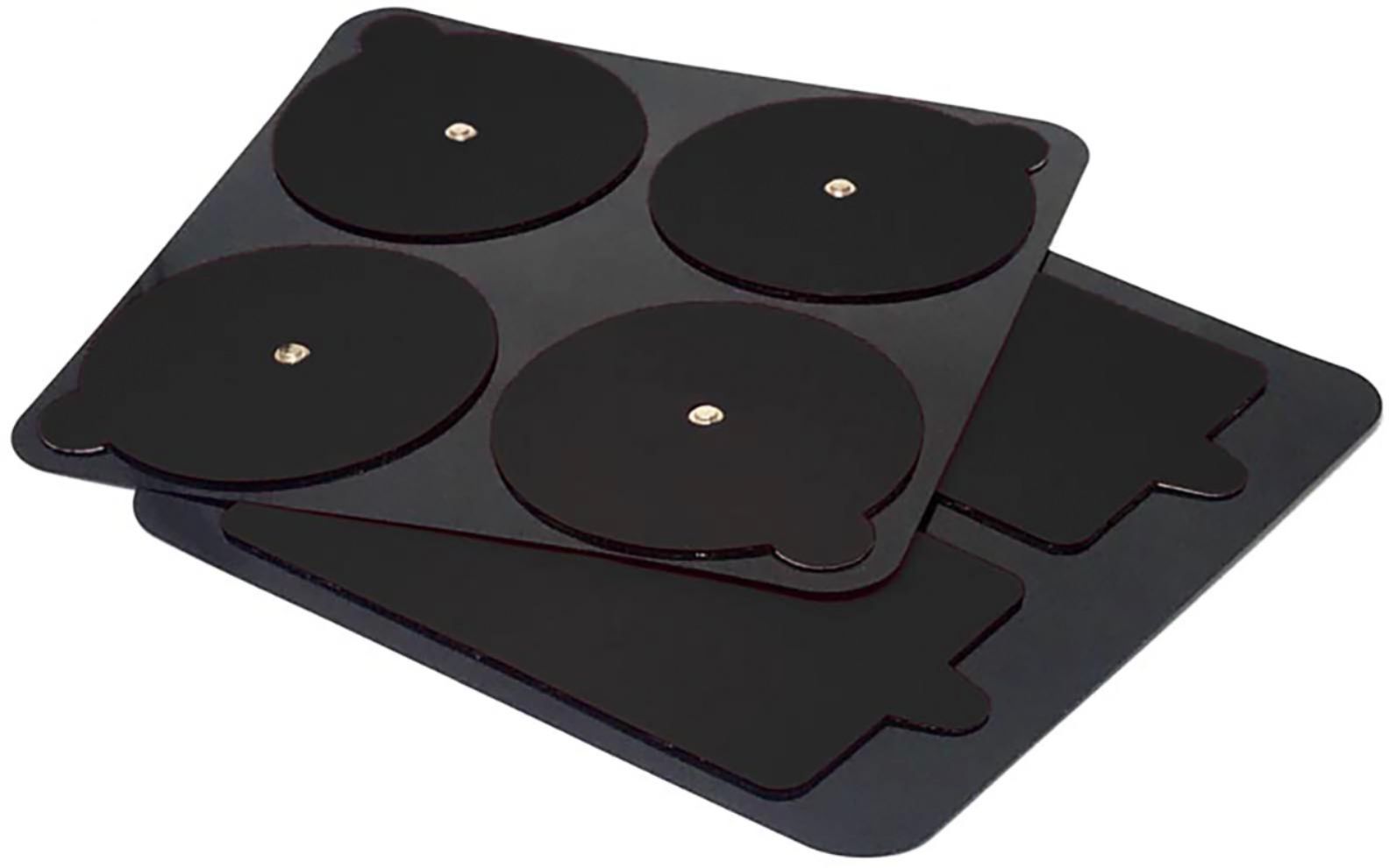 Angle View: Therabody - PowerDot Replacement Electrode Pads - Black