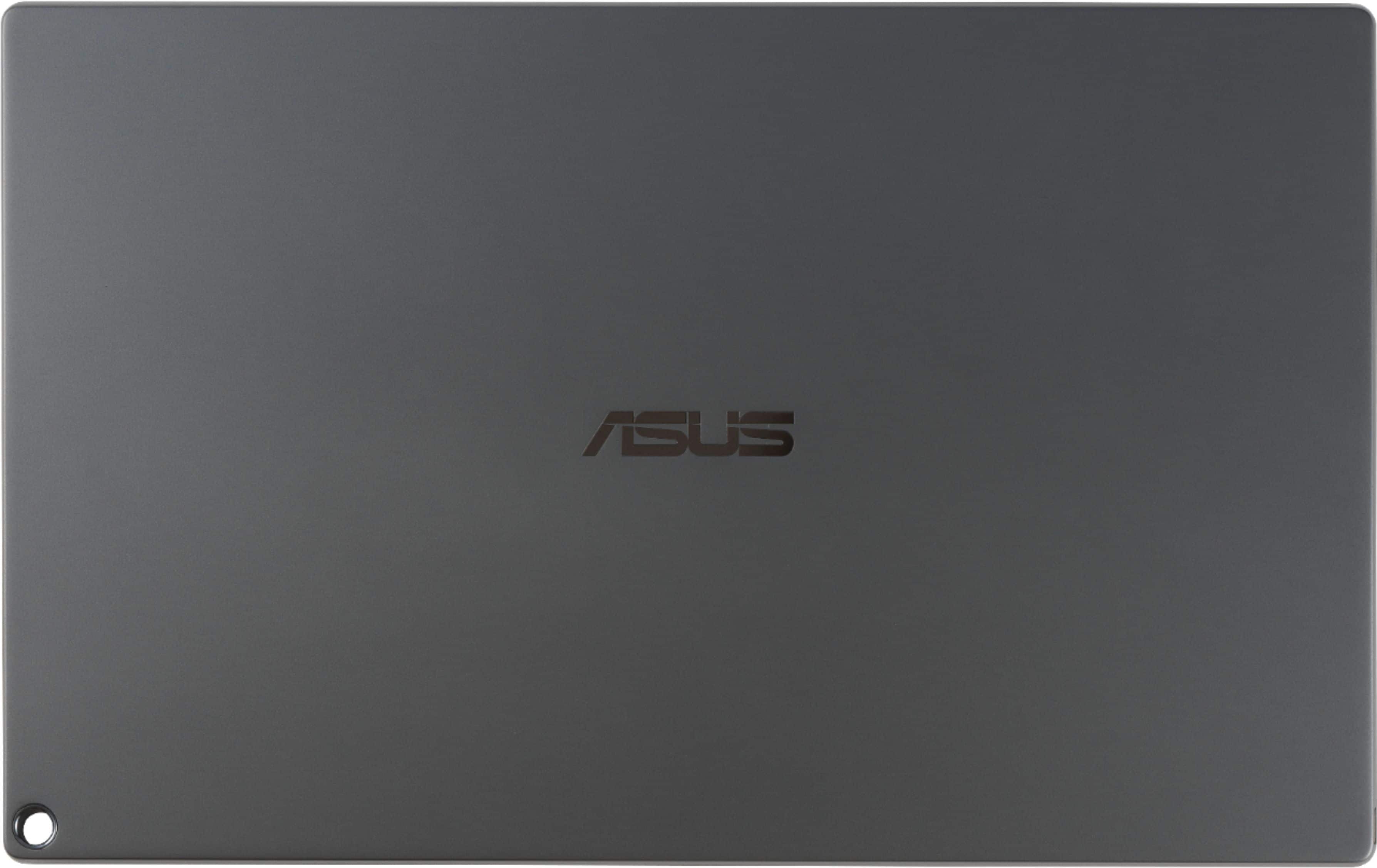 Back. ASUS - ZenScreen 15.6” IPS FHD 1080P USB Type-C Portable Monitor with Foldable Smart Case - Dark Gray.
