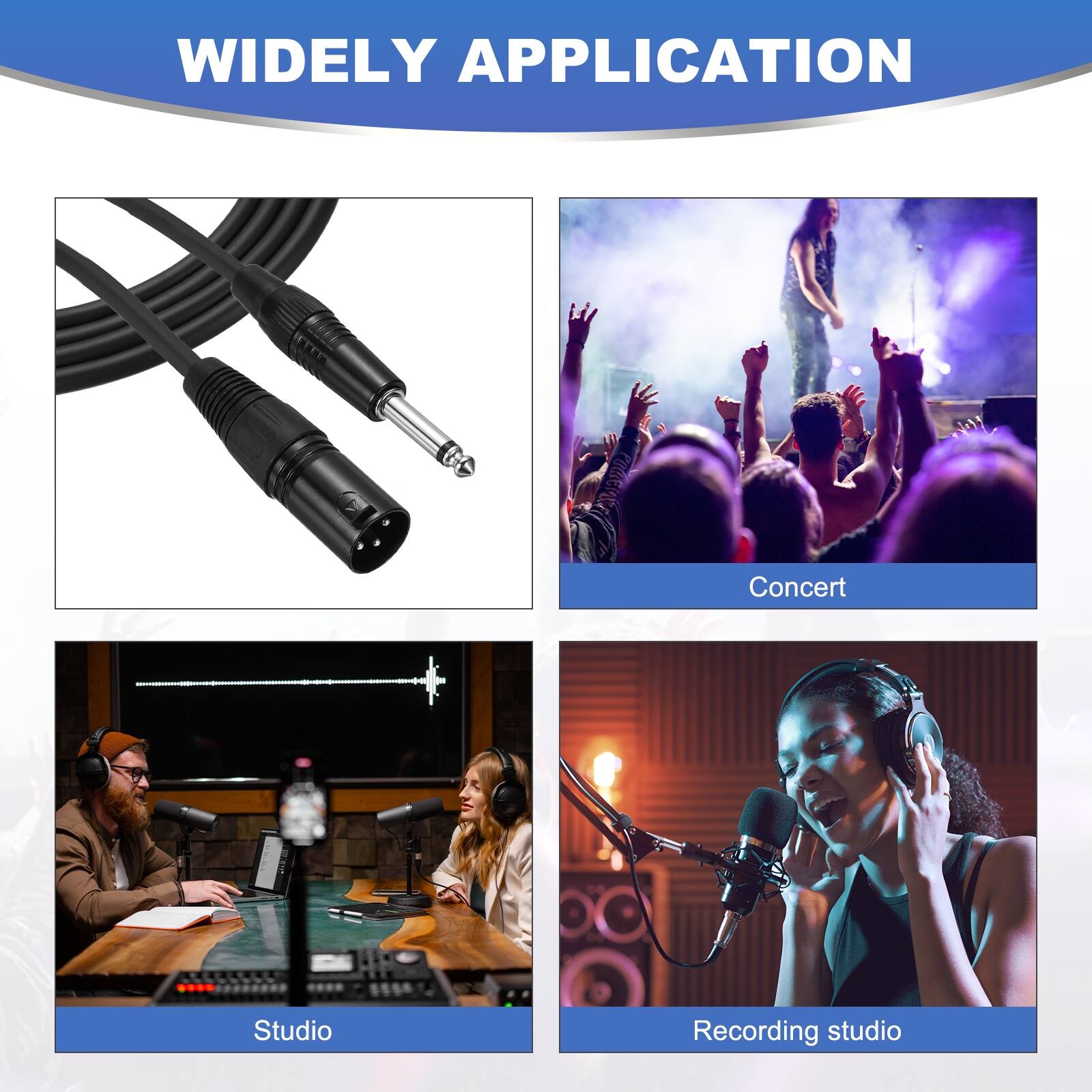 WIDELY APPLICATION

Concert  
Studio  
Recording studio