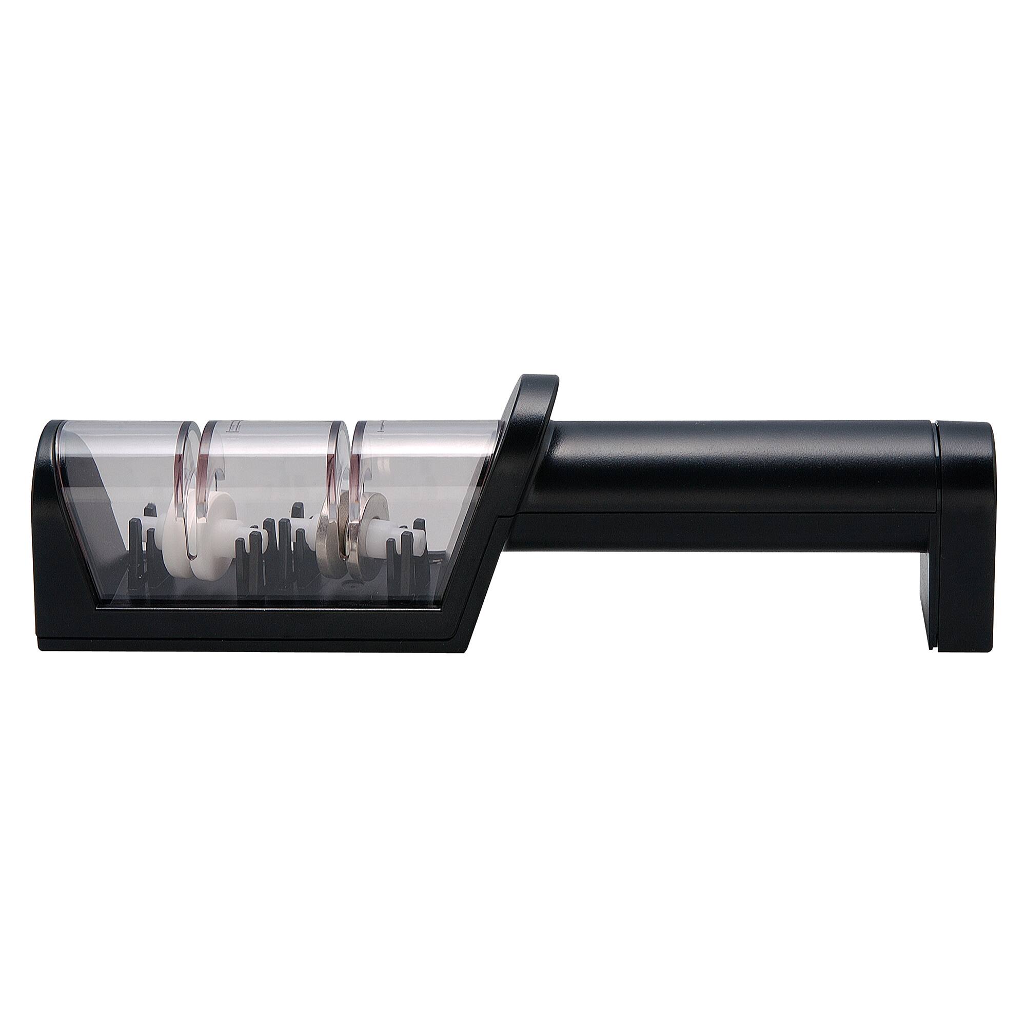 Alt View 1. Miyabi - Miyabi 2-stage Diamond/Ceramic Handheld Knife Sharpener - Black.