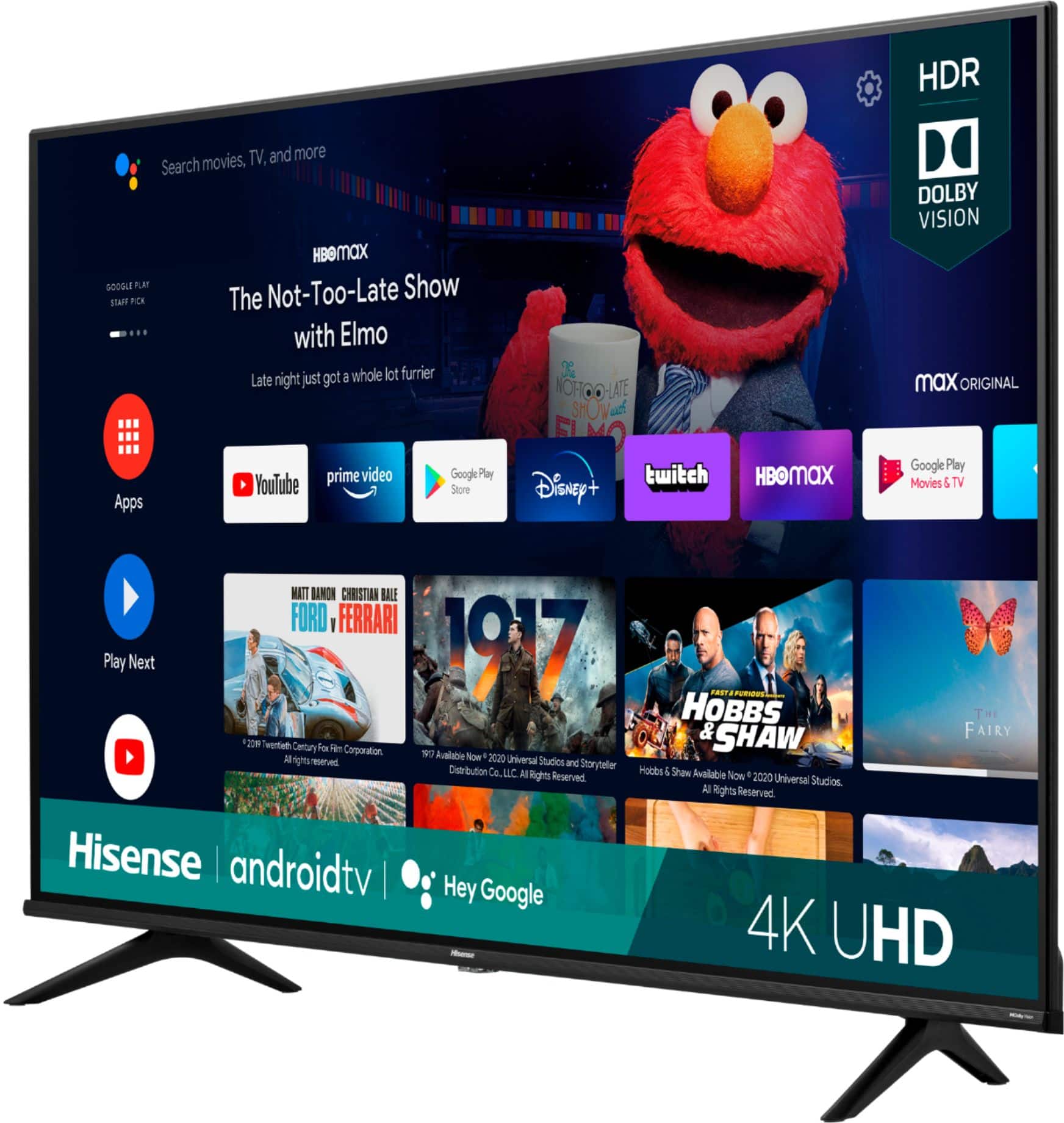 Alt View 32. Hisense - 70" Class H65 Series LED 4K UHD Smart Android TV - Black.