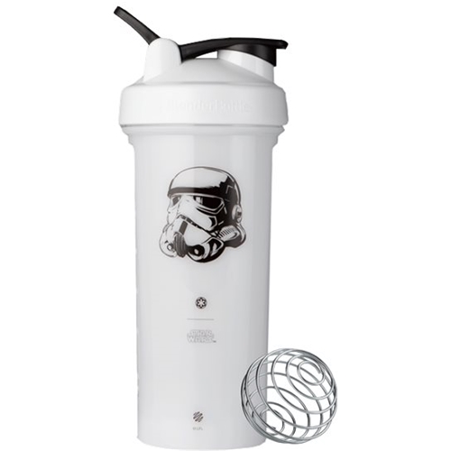 Angle View: BlenderBottle - Star Wars Series Pro28 28 oz. Water Bottle/Shaker Cup - Black/White
