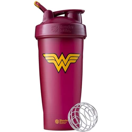 BlenderBottle - DC Comics Series Classic w/ Loop 28 oz. Water Bottle/Shaker Cup - Maroon