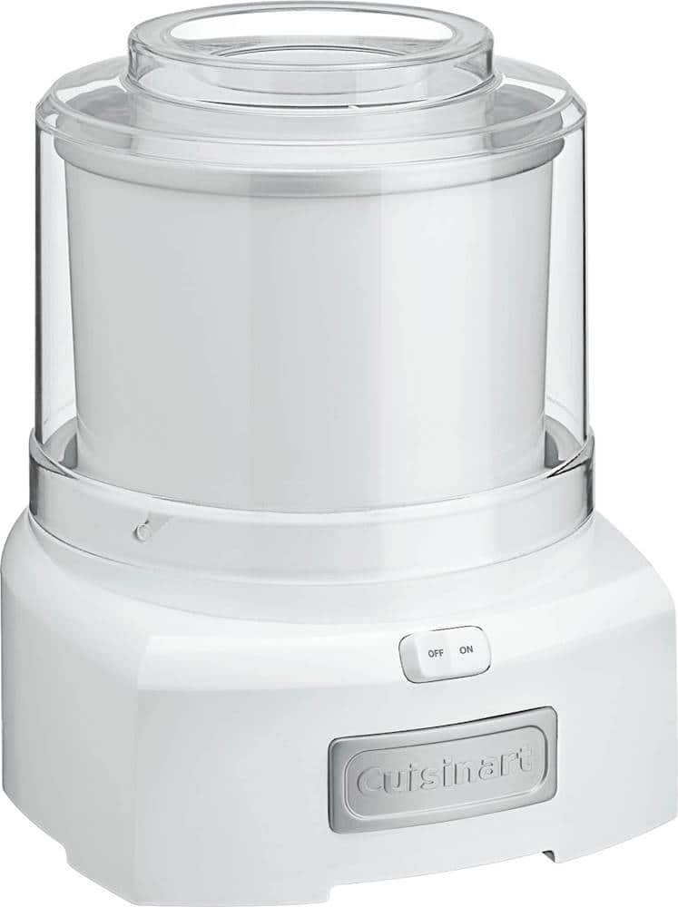 Angle. Cuisinart - 1.5-Quart Ice Cream and Sorbet Maker - White.