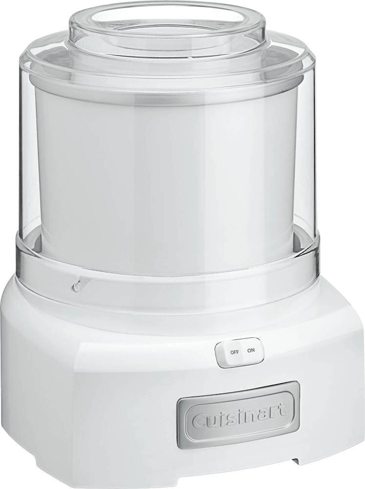 Angle. Cuisinart - 1.5-Quart Ice Cream and Sorbet Maker - White.