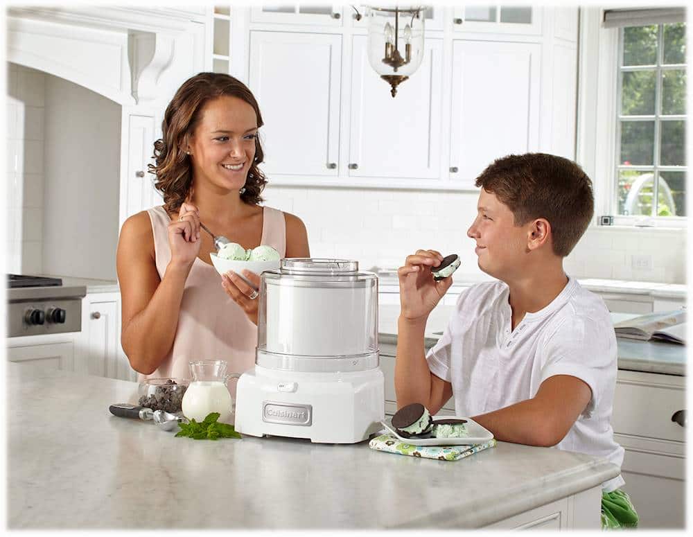 Alt View 12. Cuisinart - 1.5-Quart Ice Cream and Sorbet Maker - White.