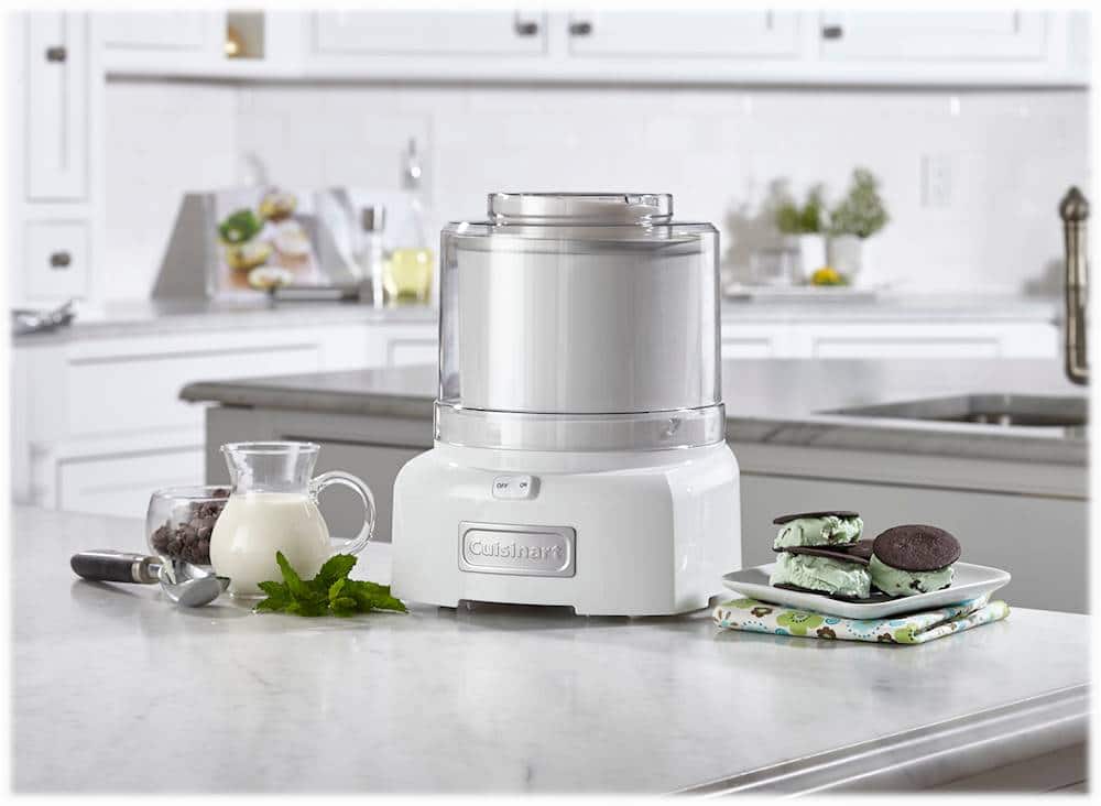 Alt View 13. Cuisinart - 1.5-Quart Ice Cream and Sorbet Maker - White.