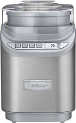 Cuisinart - Cool Creations 2-Quart Ice Cream Maker - Brushed Chrome - Front_Zoom