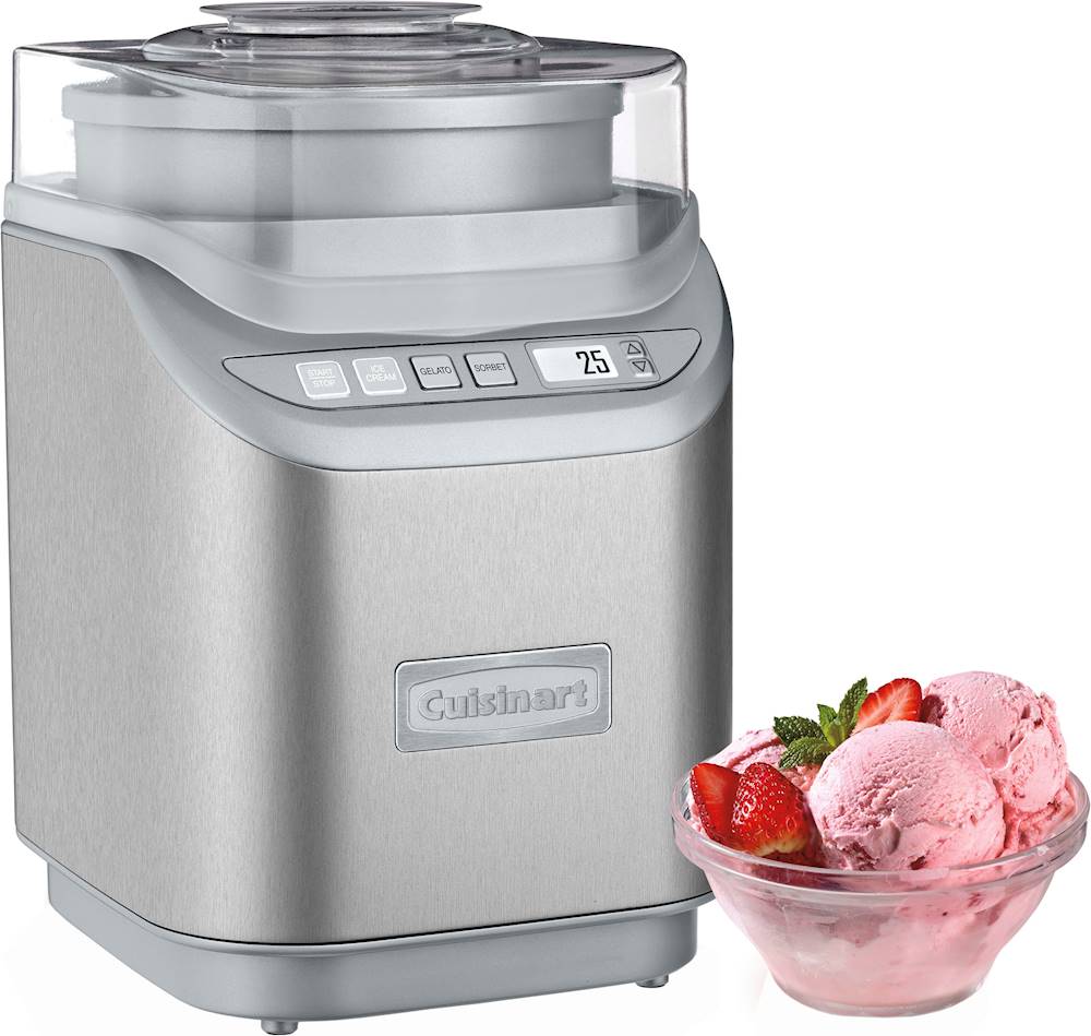 Cuisinart Soft Serve Ice Cream Machine- Mix It In Ice Cream Maker for  Frozen Yogurt, Sorbet, Gelato, Drinks 1.5 Quart, White, ICE-48