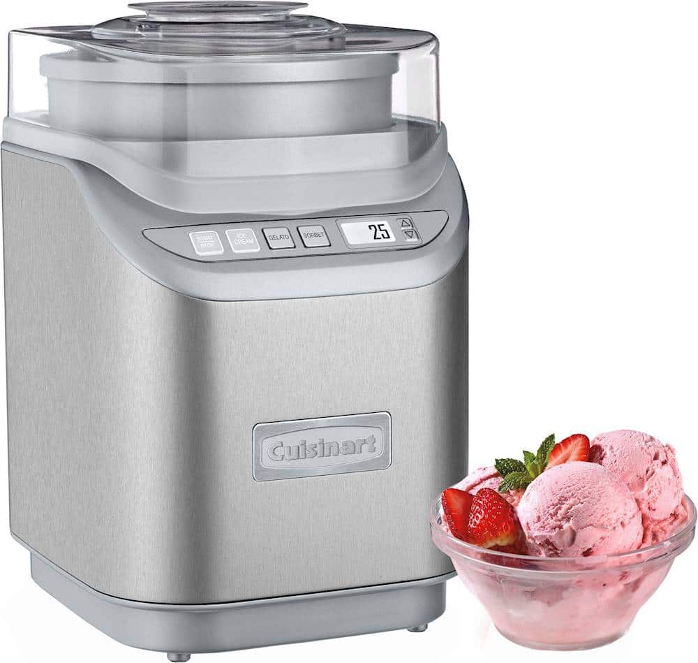 Alt View 11. Cuisinart - Cool Creations 2-Quart Ice Cream Maker - Brushed Chrome.