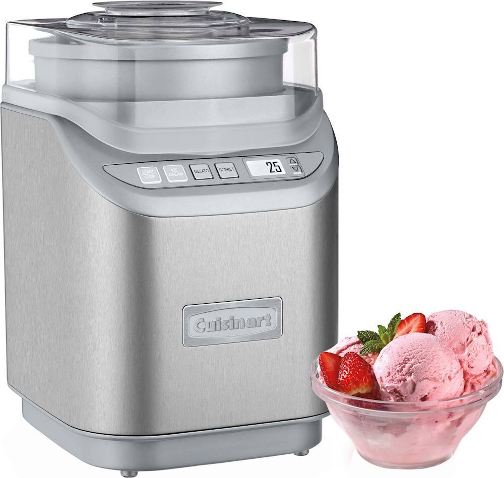 Alt View 11. Cuisinart - Cool Creations 2-Quart Ice Cream Maker - Brushed Chrome.