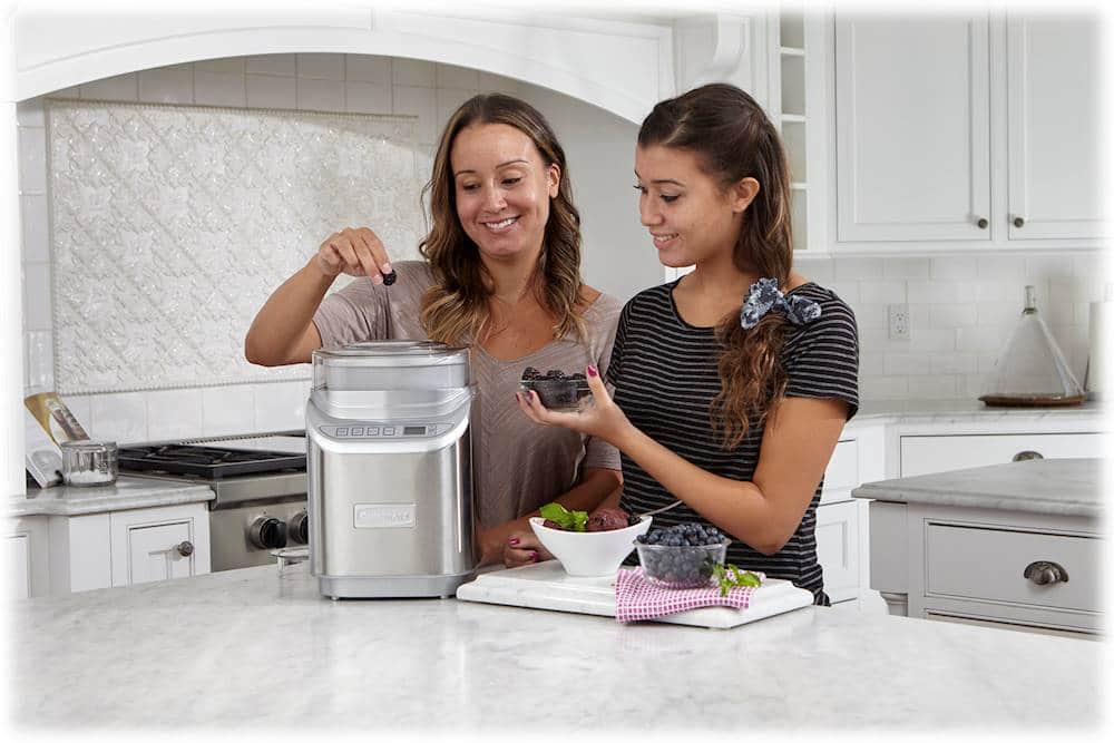 Alt View 21. Cuisinart - Cool Creations 2-Quart Ice Cream Maker - Brushed Chrome.