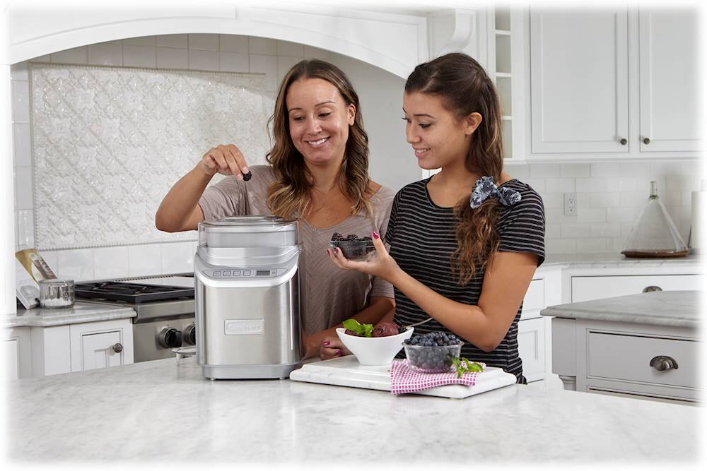Alt View 21. Cuisinart - Cool Creations 2-Quart Ice Cream Maker - Brushed Chrome.