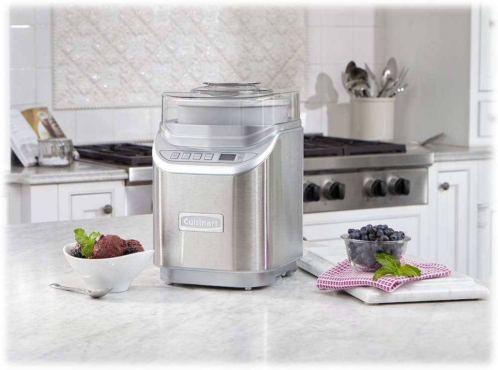 Alt View 22. Cuisinart - Cool Creations 2-Quart Ice Cream Maker - Brushed Chrome.