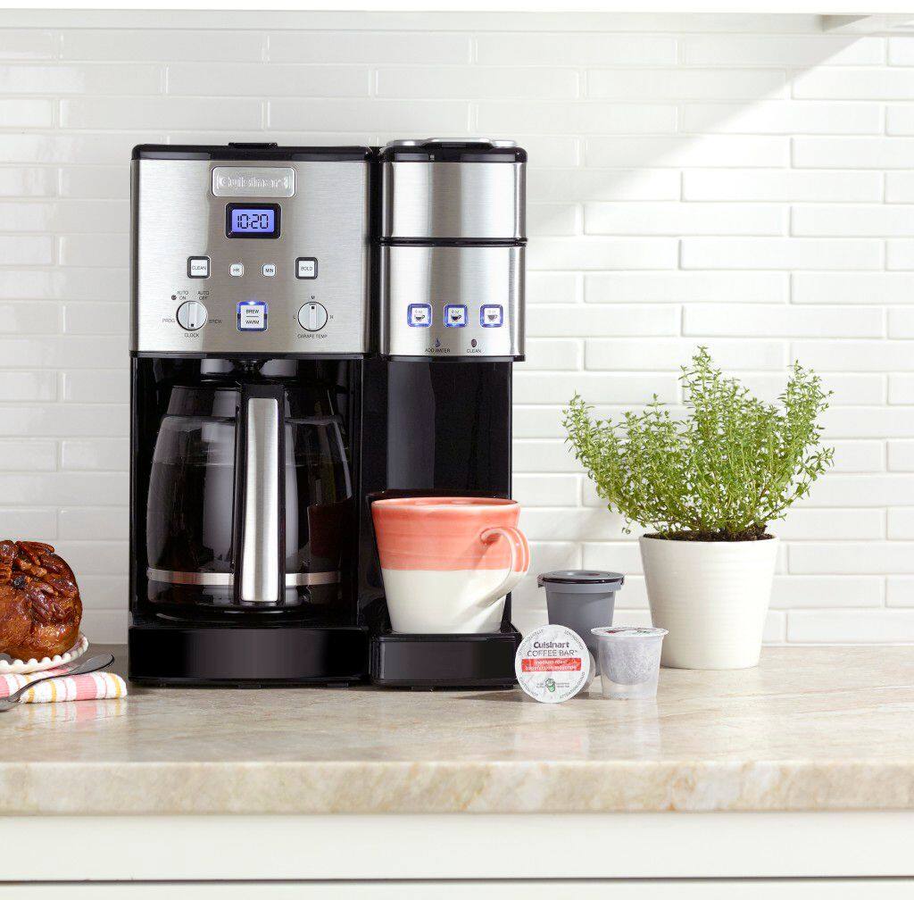 Alt View 11. Cuisinart - Coffee Center 12-Cup Coffee Maker with Water Filtration - Black/Stainless Steel.