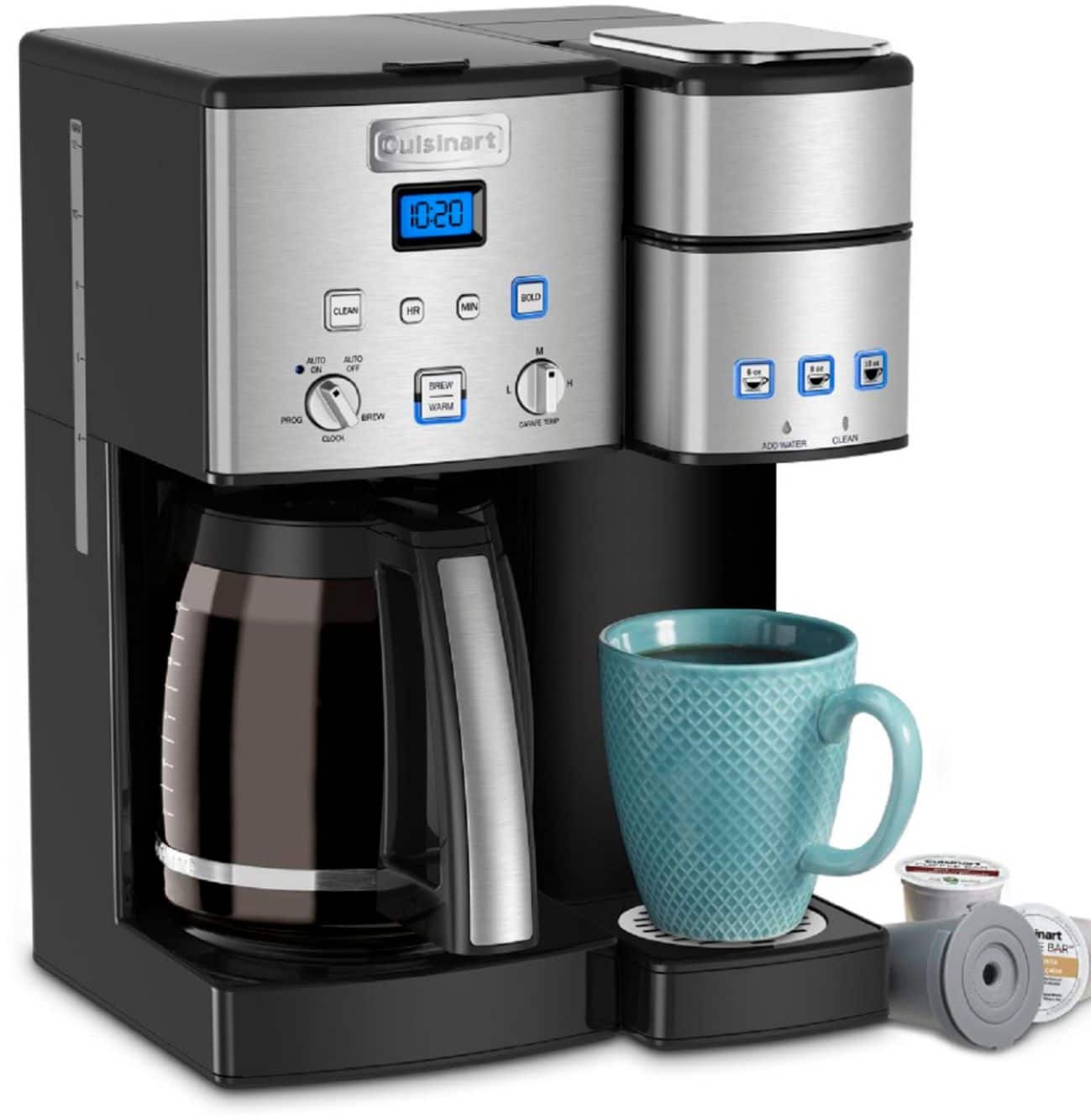 Alt View 13. Cuisinart - Coffee Center 12-Cup Coffee Maker with Water Filtration - Black/Stainless Steel.
