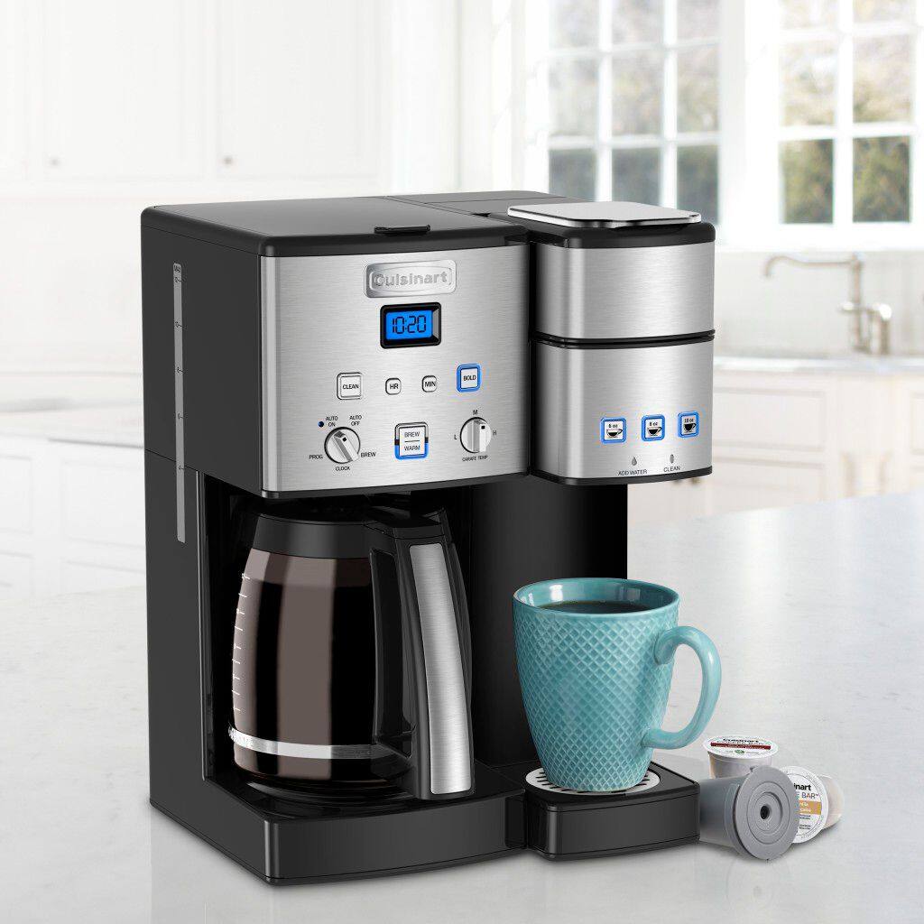 Alt View 1. Cuisinart - Coffee Center 12-Cup Coffee Maker with Water Filtration - Black/Stainless Steel.