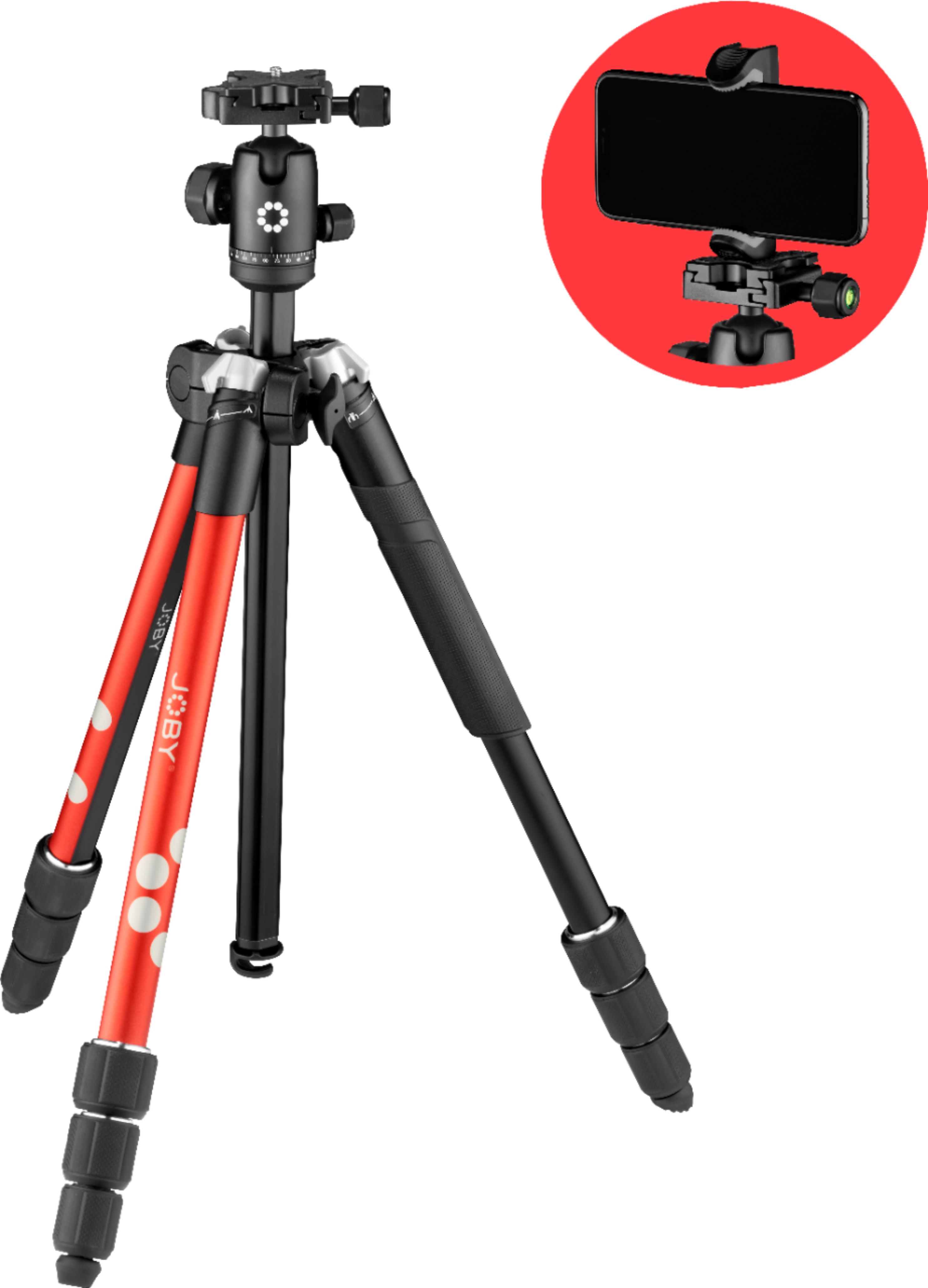 JOBY RangePod Tripod for Camera and Vlogging Red JB01678-BWW - Best Buy
