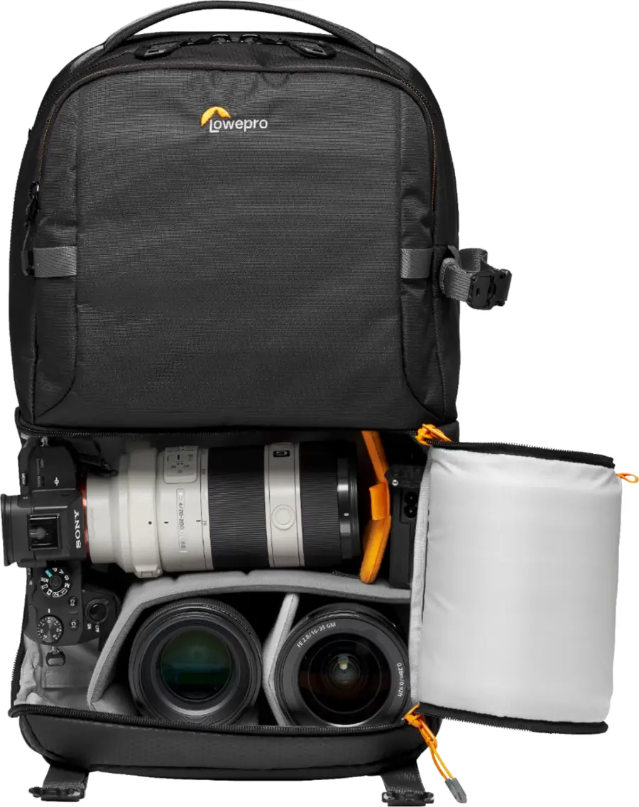 Alt View 18. Lowepro - Fastpack Camera Backpack - Black.