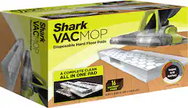 Shark - VACMOP Disposable Hard Floor Vacuum and Mop Pad Refills 16 CT - White