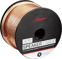 Rocketfish™ - 30' 16 Gauge Pure Copper Speaker Wire - Clear - Angle_Zoom