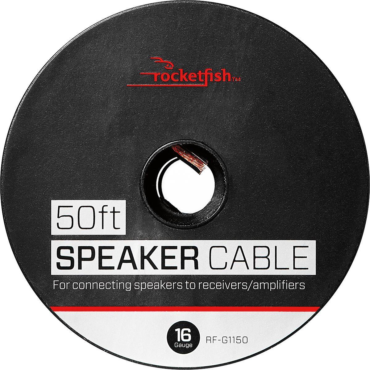 Alt View 11. Rocketfish™ - 50' 16 Gauge Pure Copper Speaker Wire - Clear.