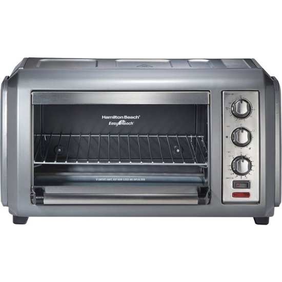 Hamilton Beach Easy Reach 6Slice Toaster Oven Gray 31434 Best Buy