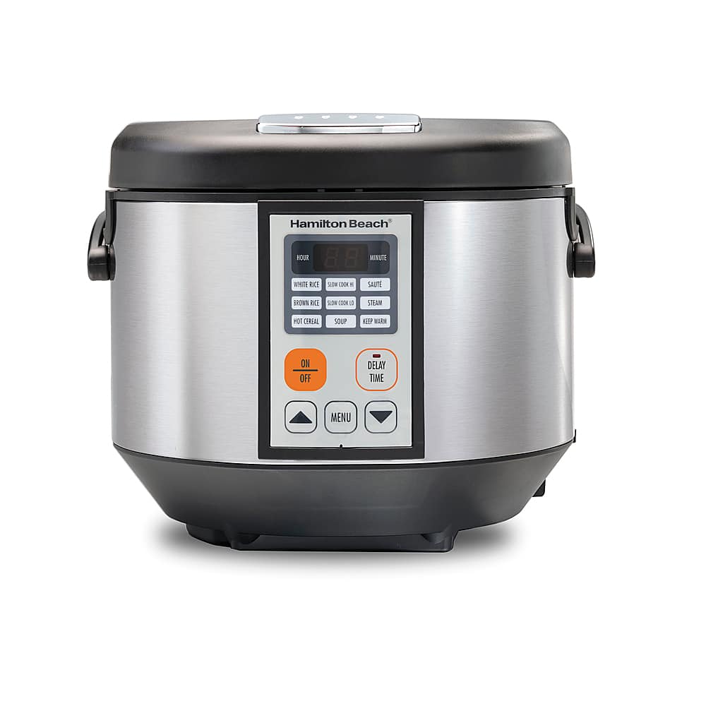 Hamilton Beach - 4.5 Quart Digital Multi Cooker - Stainless Steel - Front_Zoom