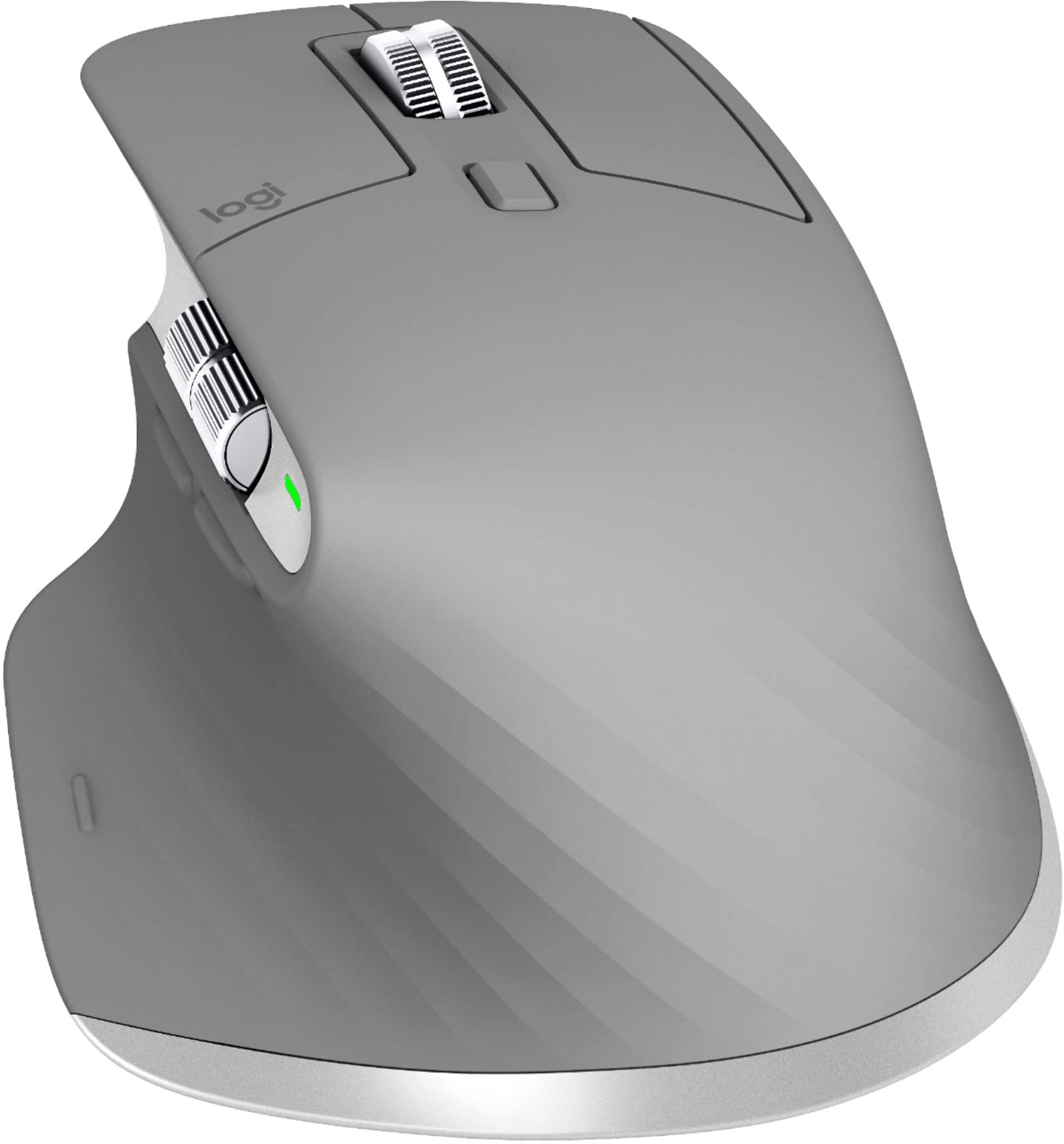 Alt View 12. Logitech - MX Master 3 Advanced Wireless USB/Bluetooth Laser Mouse with Ultrafast Scrolling - Mid Gray.