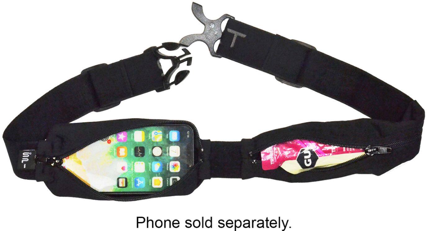 Alt View 18. SPIBelt - Sport Dual Pocket Case for Most Cell Phones - Black.