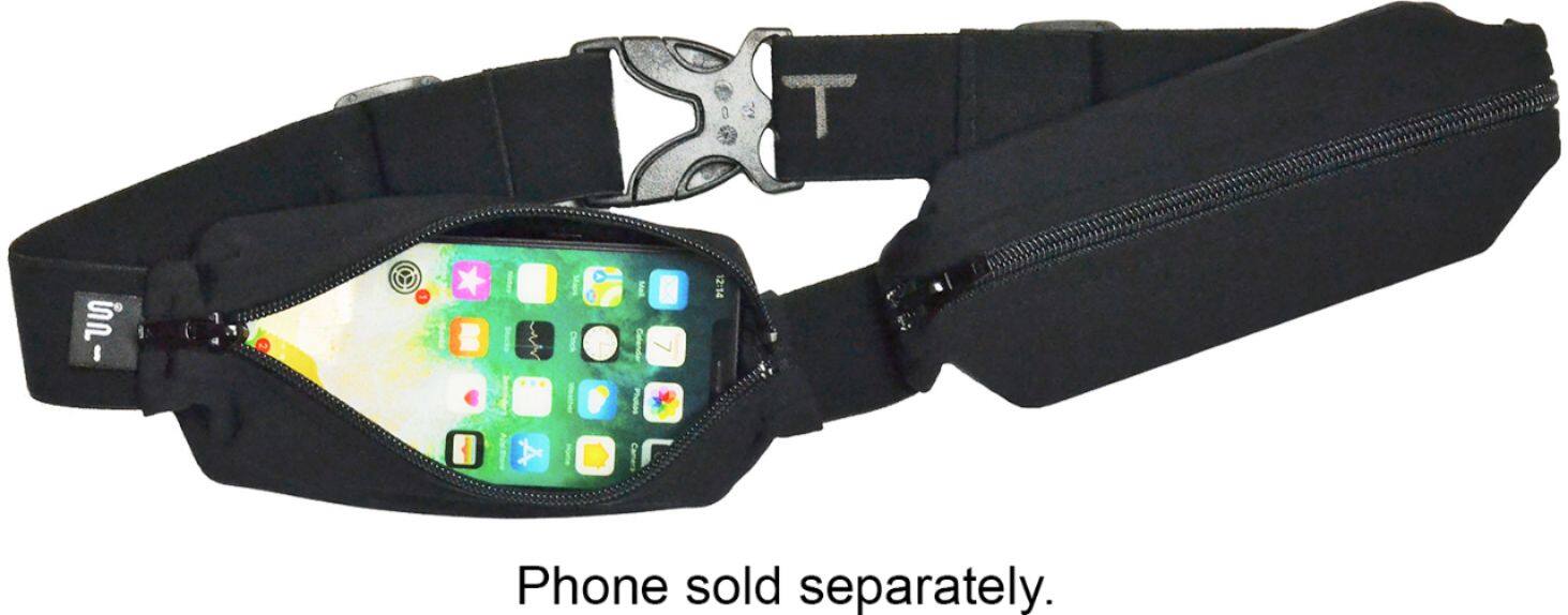 Alt View 20. SPIBelt - Sport Dual Pocket Case for Most Cell Phones - Black.