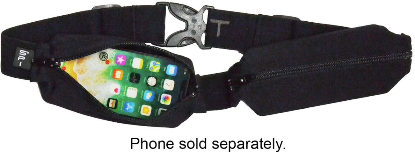 Alt View 21. SPIBelt - Sport Dual Pocket Case for Most Cell Phones - Black.
