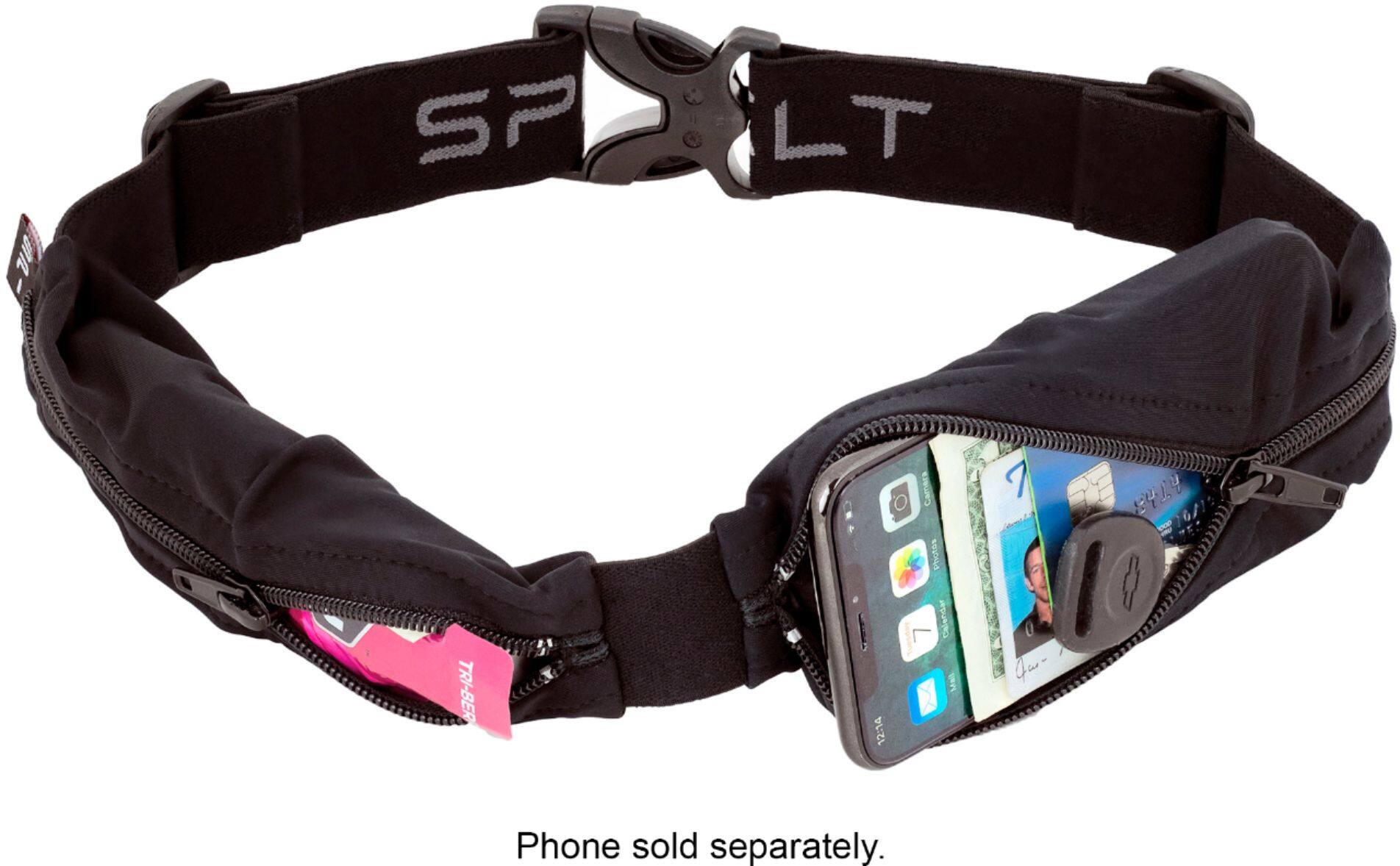 Alt View 23. SPIBelt - Sport Dual Pocket Case for Most Cell Phones - Black.