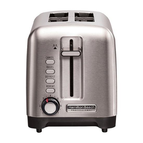 Hamilton Beach Professional 2Slice WideSlot Toaster Stainless Steel