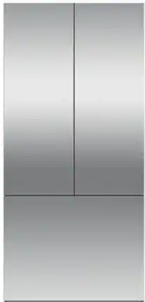 Front. Fisher & Paykel - Door Panel Kit for Fisher & Paykel Refrigerator/Freezers - Stainless Steel.