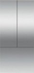Front. Fisher & Paykel - 36 x 80 in Integrated French Door Stainless Panel For RS36A80U1 (Handles not Included) - Stainless Steel.