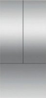 Fisher & Paykel - 36 x 80 in Integrated French Door Stainless Steel Door Panel For RS36A80U1 (Handles not Included) - Stainless steel - Front_Zoom