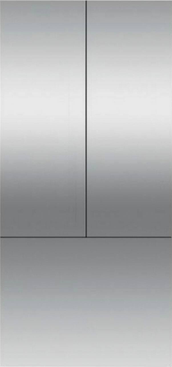 Fisher & Paykel - 36 x 80 in Integrated French Door Stainless Panel For RS36A80U1 (Handles not Included) - Stainless Steel