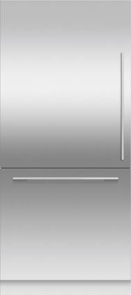 Fisher & Paykel - 36 x 80 in Integrated Single Door Bottom Mount Door Panel L Hinge (Handles not Included) - Stainless Steel