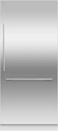 Front. Fisher & Paykel - 36 in. x 80 in. Bottom Mount Right Hinge Door Panel (Handles not Included) - Stainless Steel.