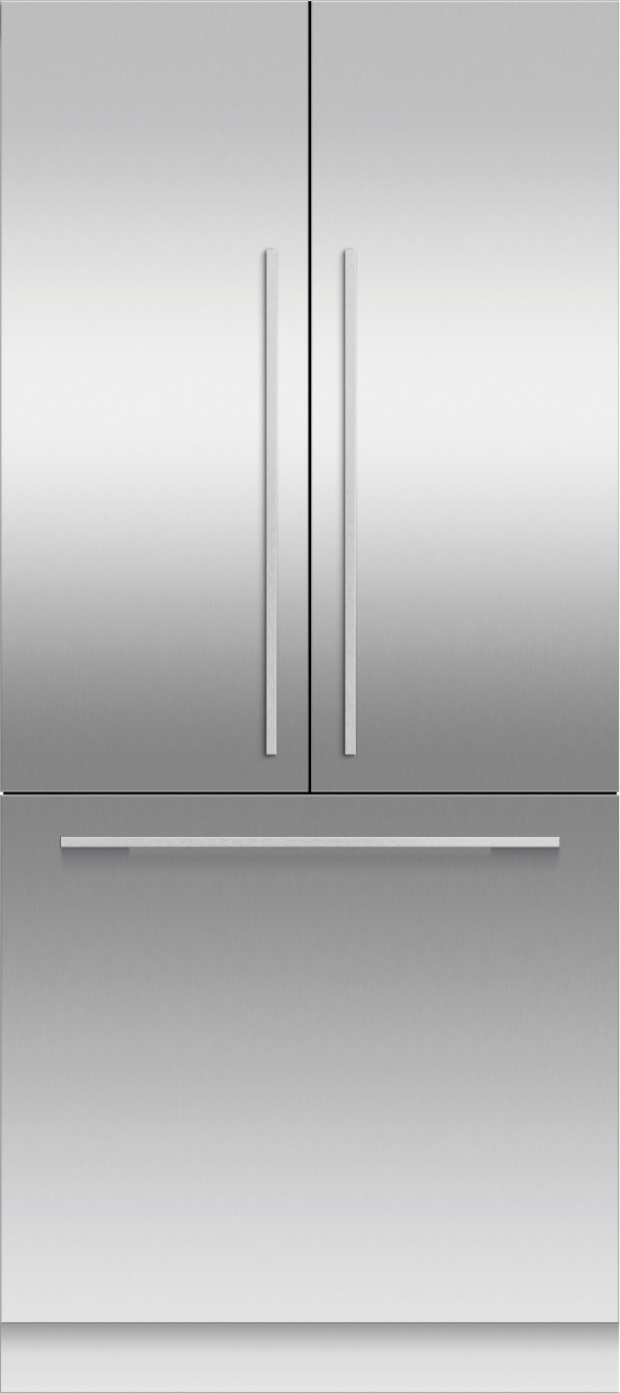 Fisher & Paykel - 36 x 80 in Integrated French Door Stainless Steel Door Panel for RS36A80J1 (Handles not Included) - Stainless steel