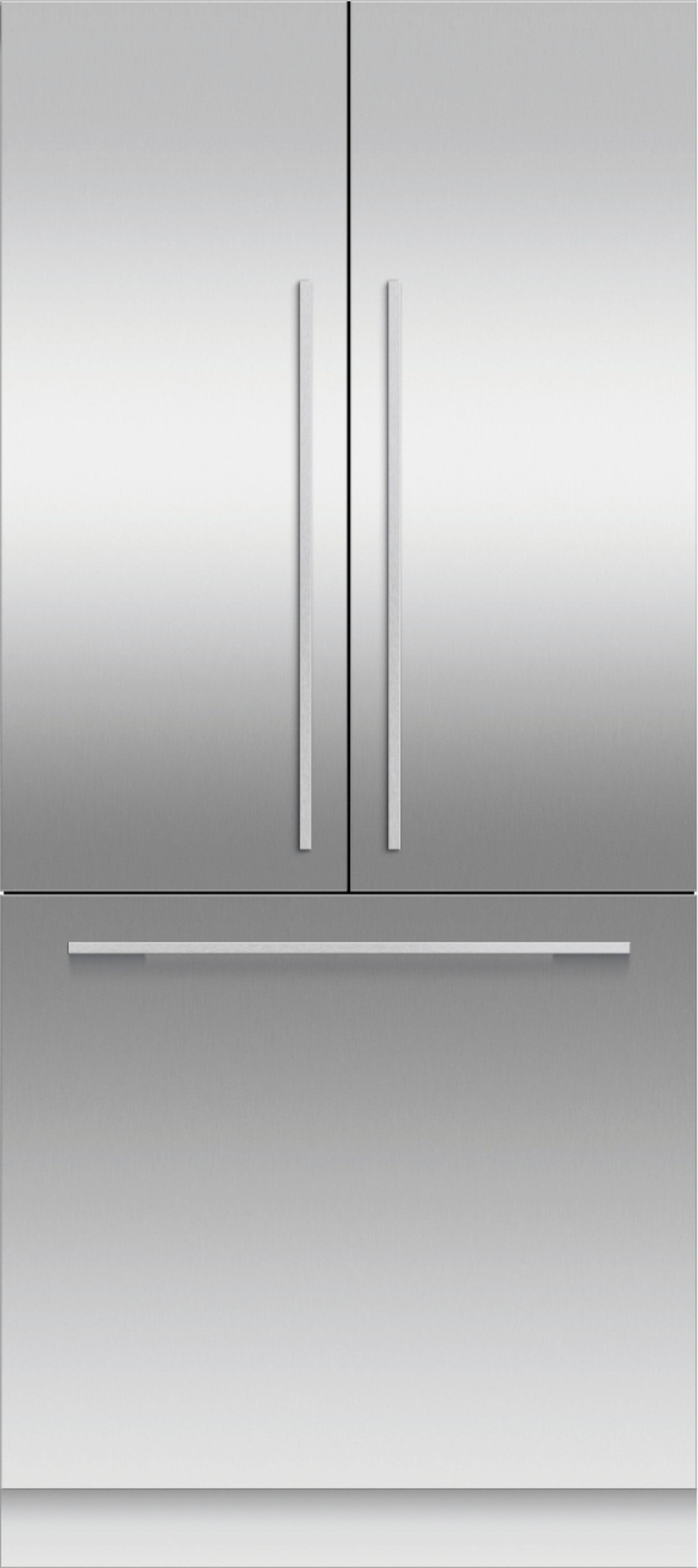Fisher & Paykel - 36 x 80 in Integrated French Door Door Panel for RS36A80J1 (Handles not Included) - Stainless Steel