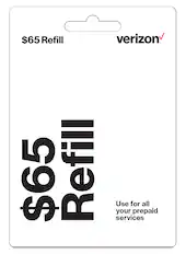 Front. Verizon - $65 Prepaid Card.