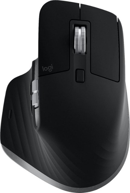Logitech - MX Master 3 Advanced Wireless Bluetooth Laser Mouse for Mac with Ultrafast Scrolling - Space Gray