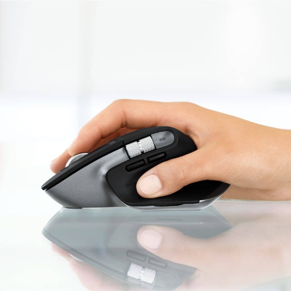 Alt View 18. Logitech - MX Master 3 Advanced Bluetooth Laser Mouse for Mac with Ultrafast Scrolling - Space Gray.