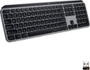 Logitech - MX Keys Full-size Wireless Bluetooth Membrane Keyboard for Mac with Smart Illumination - Space Gray